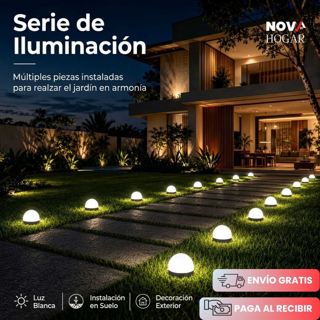 2x1 OrbitGlow™ Lámpara Solar de Jardín en Esfera