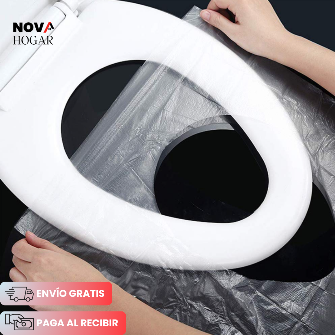 HygiSeat™ Pack x50 Cubreasientos Antibacteriano Desechable