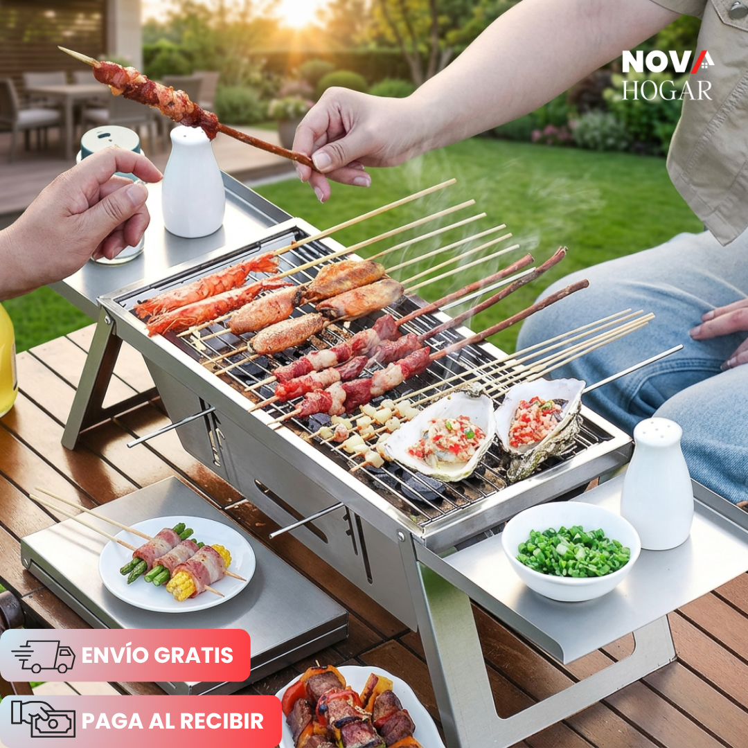 GoGrill™ Asador Portátil De Acero Inoxidable