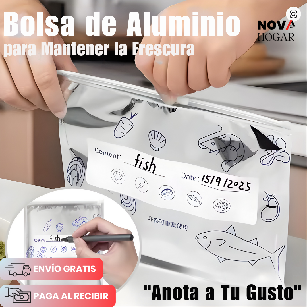Pack X30 AluKeep™ Bolsas De Aluminio Herméticas Reutilizables