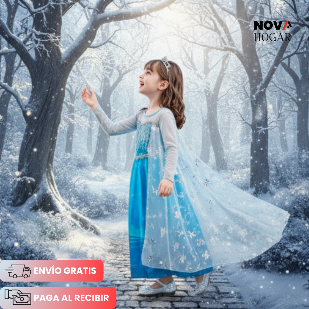 PrincessCollection™ Vestido de Princesa Elsa para Niña