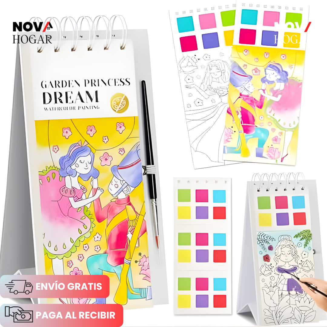 LittlePainter™ Set x3 Libro de Acuarelas para el Desarrollo Infantil
