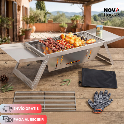 GoGrill™ Asador Portátil De Acero Inoxidable