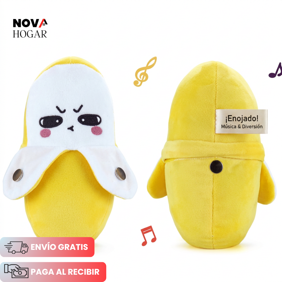 BananaBeat™ Peluche Musical Con Sensor Táctil