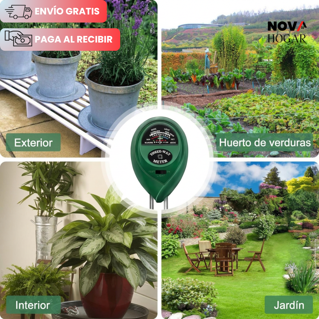 SoilSwift™ Probador De Suelo Para Plantas 3 en 1