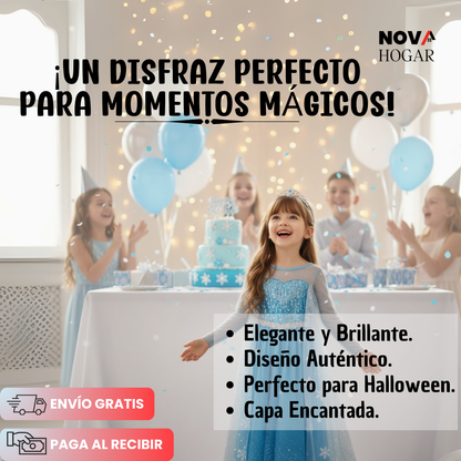 PrincessCollection™ Vestido de Princesa Elsa para Niña