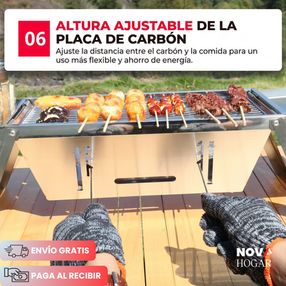 GoGrill™ Asador Portátil De Acero Inoxidable