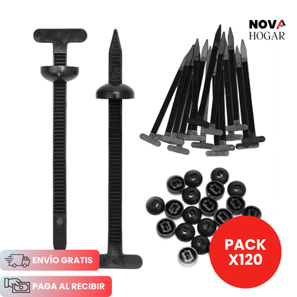 Pack x120 QuickFix™ Clips Universales de Fijación Rápida