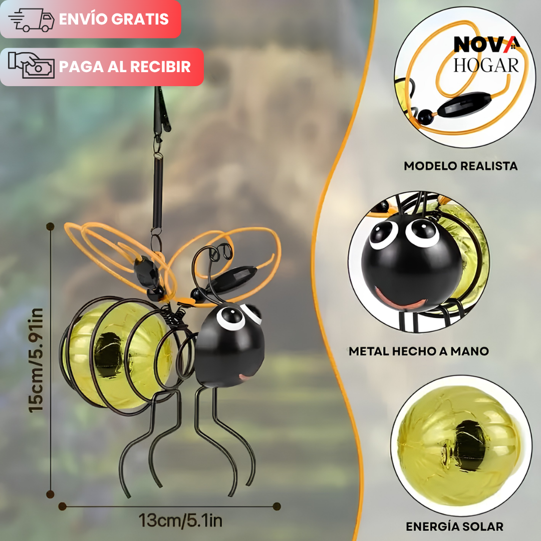 2x1 GardenBuzz™ Lámparas Solares Decorativas de Abeja