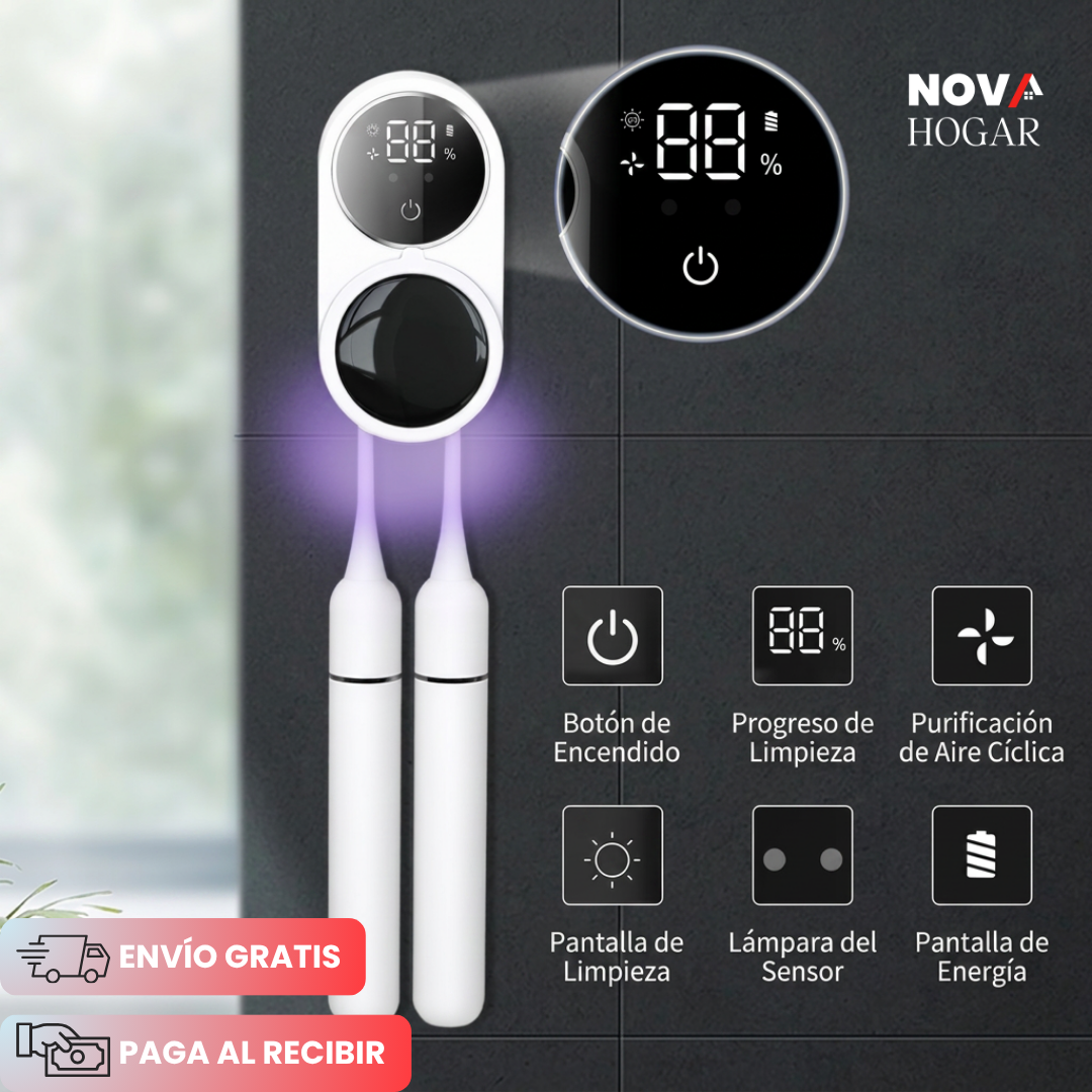 SaniWave™ Nuevo Esterilizador Inteligente de Cepillos