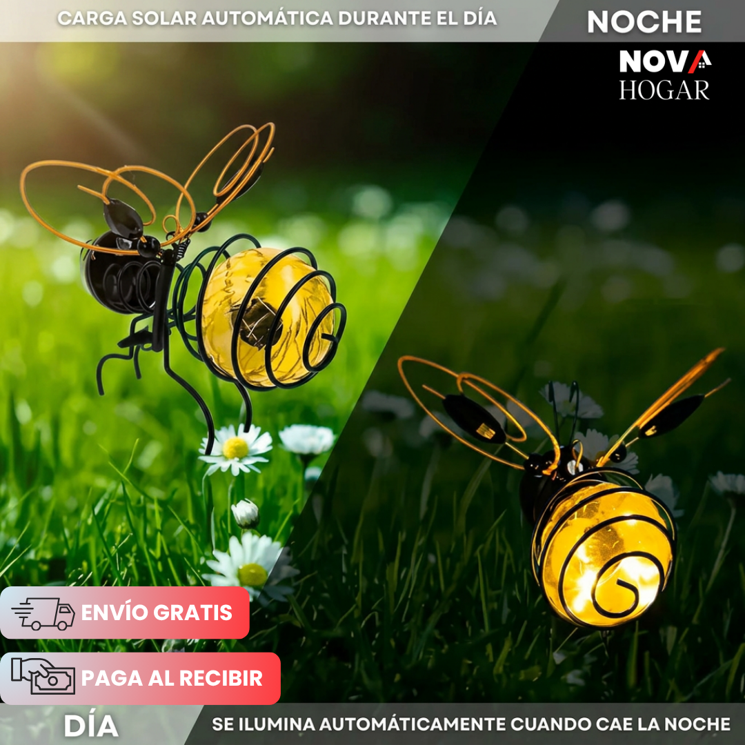 2x1 GardenBuzz™ Lámparas Solares Decorativas de Abeja