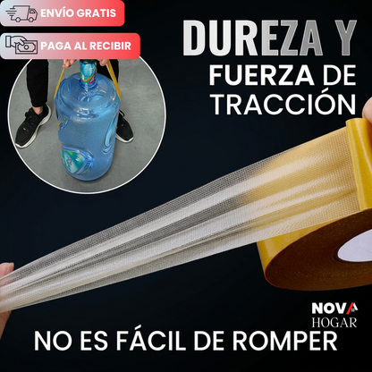 ClearGrip™ Cinta Doble Cara de Malla Extra Fuerte