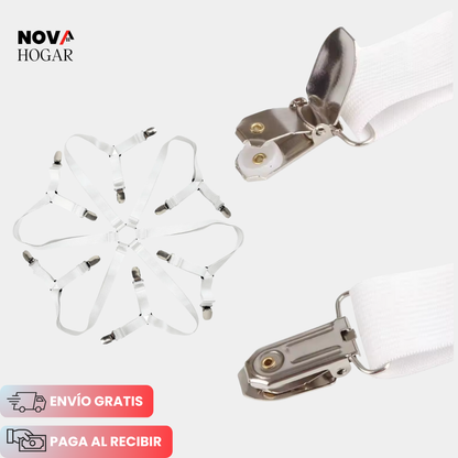 SheetLock™ Sujetadores Elásticos para Sábanas
