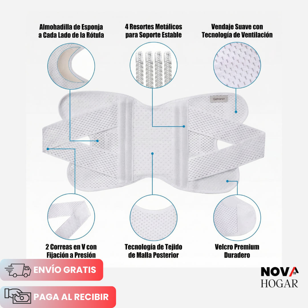 V-Strap™ Rodillera Ortesis de Menisco Ajustable