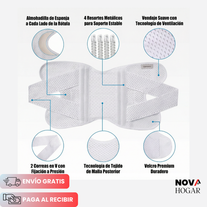 V-Strap™ Rodillera Ortesis de Menisco Ajustable