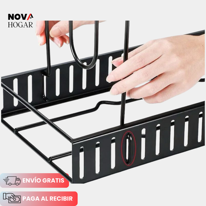 FlexiRack™ Organizador Desmontable de Ollas 2 en 1