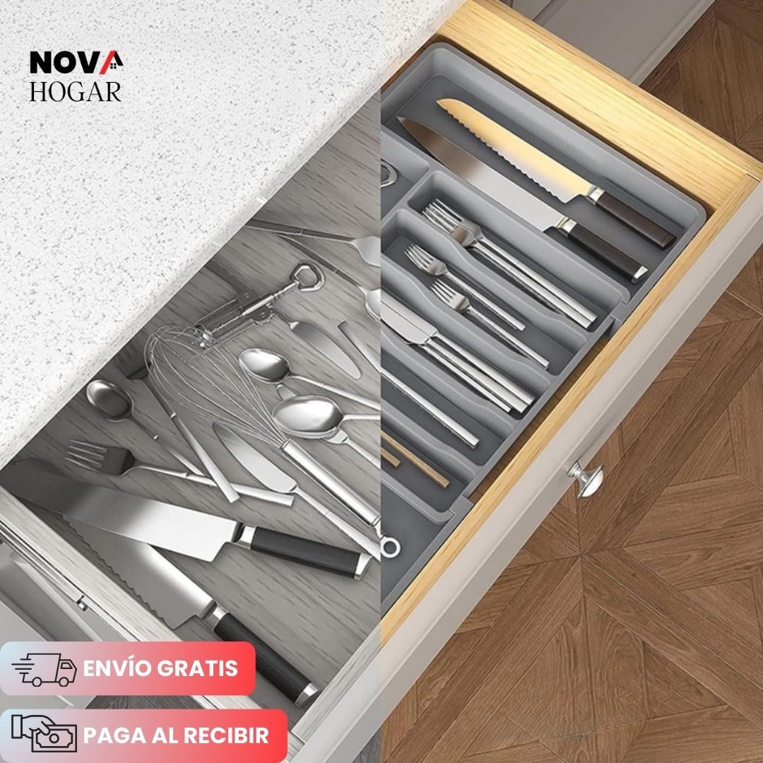 FlexiNeat™ Organizador de Cubiertos Expandible