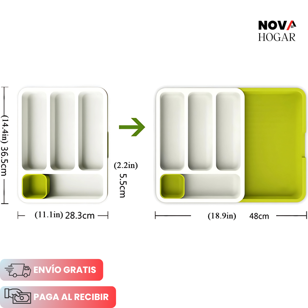 ExtenDrawer™ Organizador Extensible para Cajones