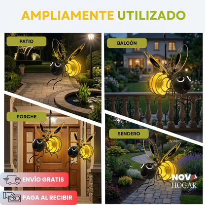 2x1 GardenBuzz™ Lámparas Solares Decorativas de Abeja