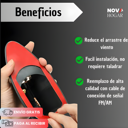WaveShark™ Antena Tiburón Amplificadora para Auto