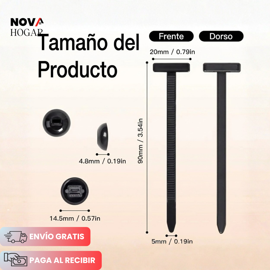 Pack x120 QuickFix™ Clips Universales de Fijación Rápida