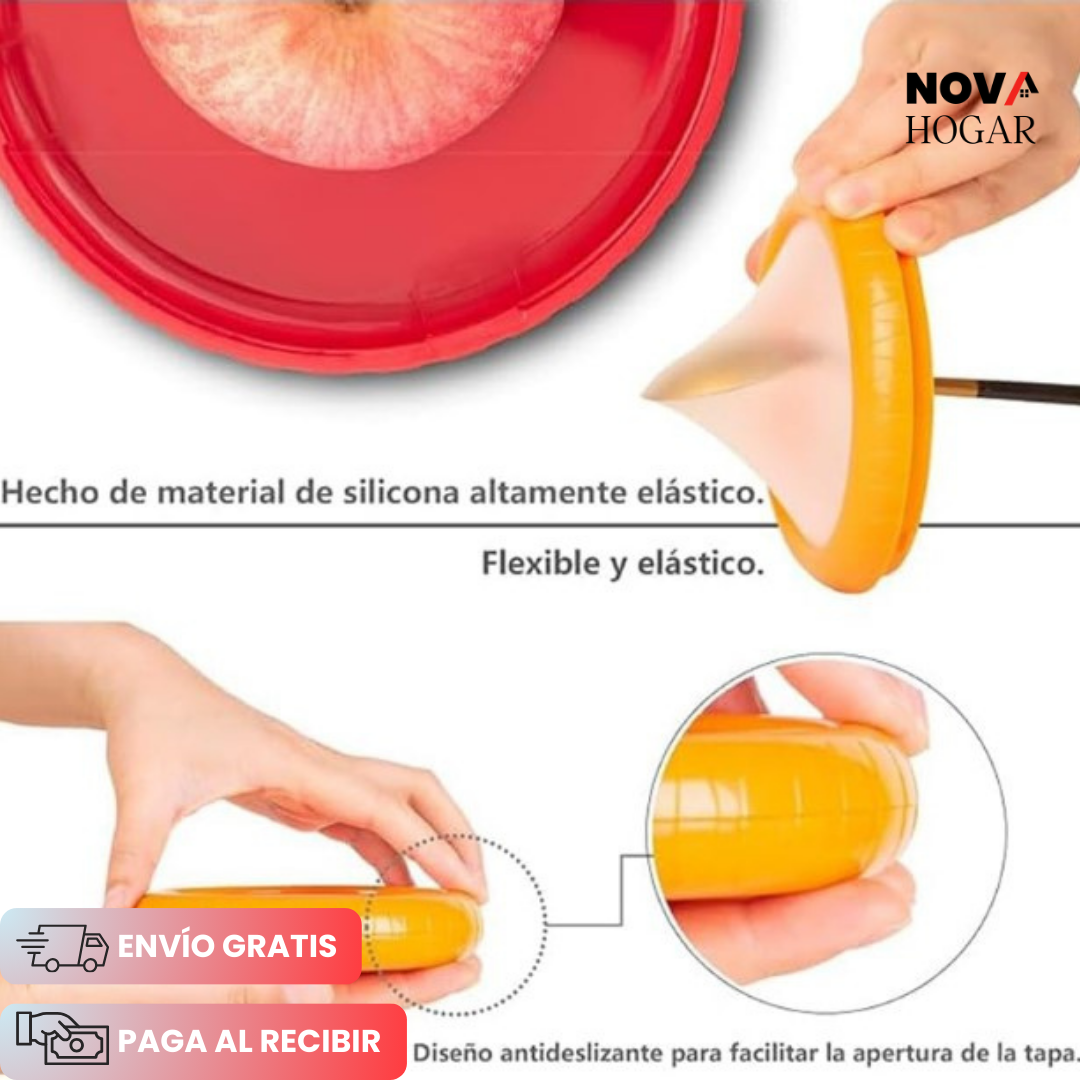 FreshSeal™ Pack x4 Contenedores Reutilizables con Sello Hermético