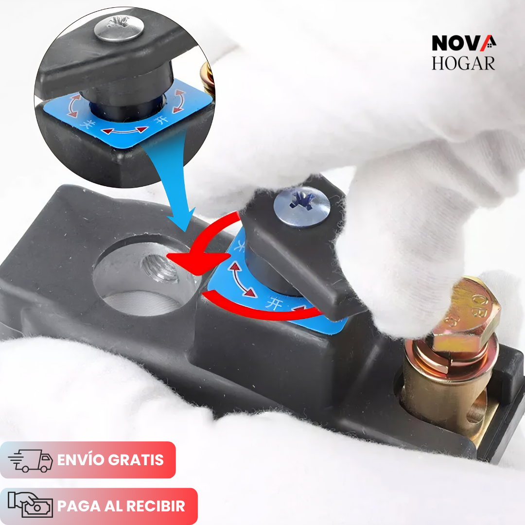 VoltSwitch™ Interruptor Desconector de Batería para Carros