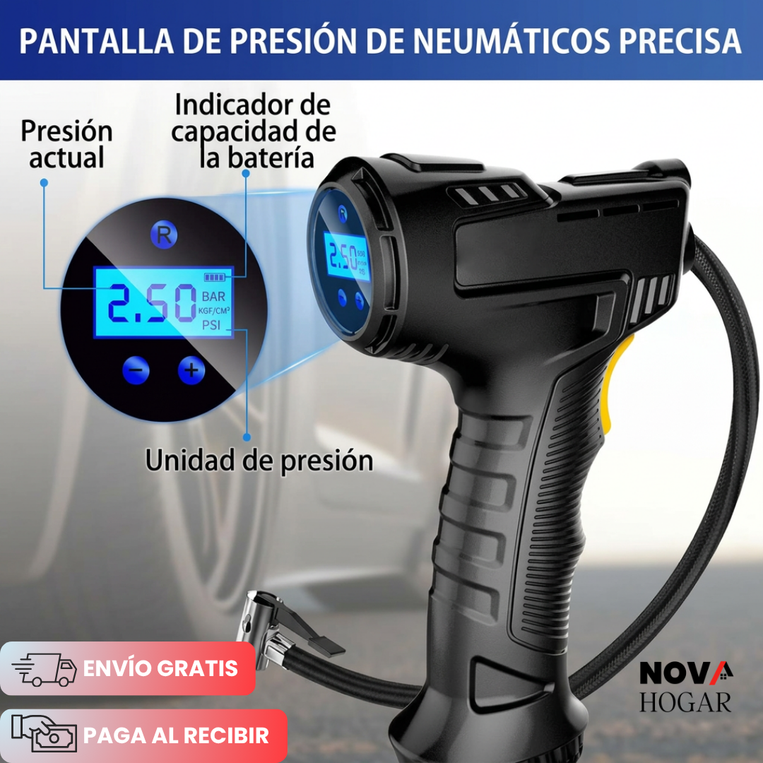 SmartPressure™ Compresor Digital Portátil De Neumáticos.