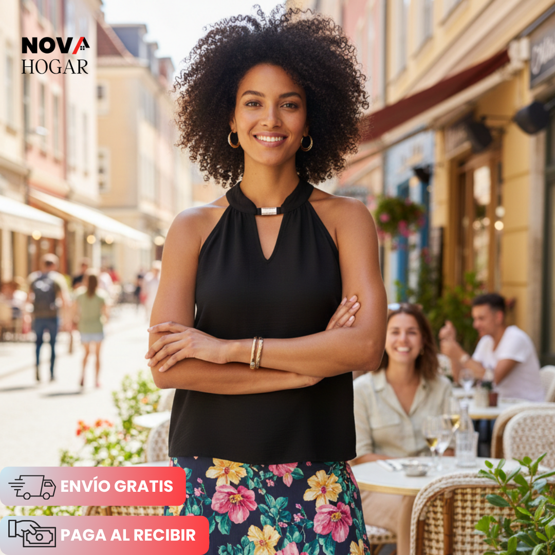 ChicBreeze™ Blusa Elegante y Fresca de Rayón