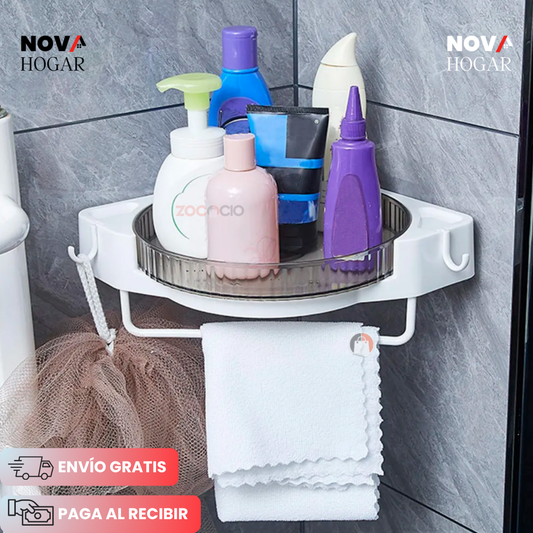 CornerGlide™ Estante Giratorio de Esquina para Baño
