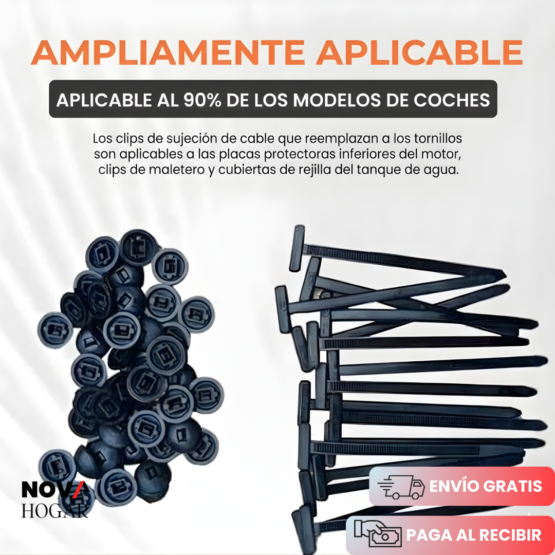 Pack x120 QuickFix™ Clips Universales de Fijación Rápida