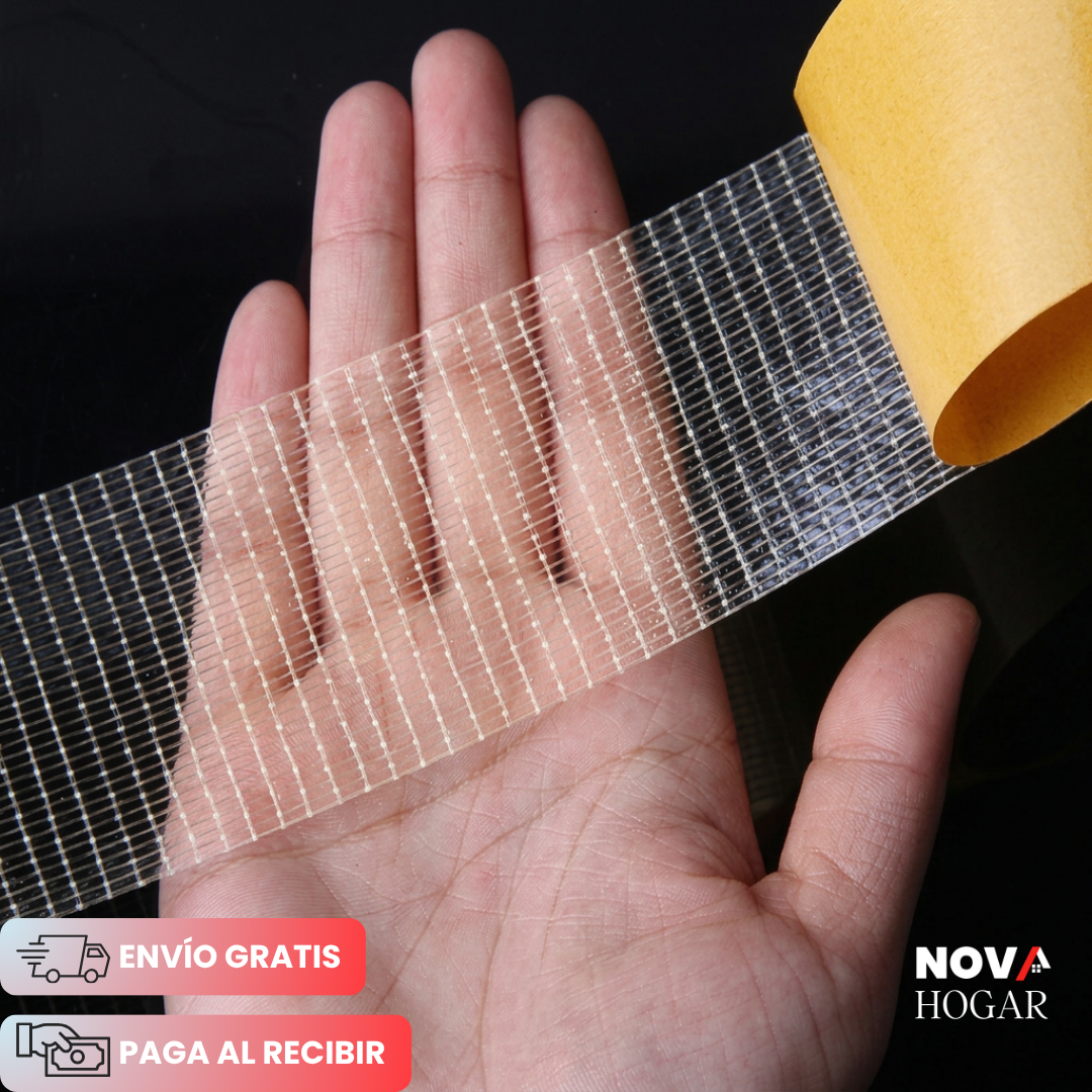 ClearGrip™ Cinta Doble Cara de Malla Extra Fuerte