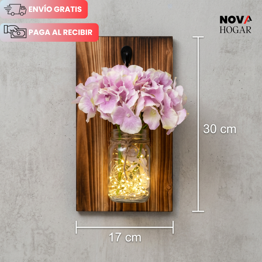 2x1 BloomLight™ Apliques Con Iluminación Floral Suave