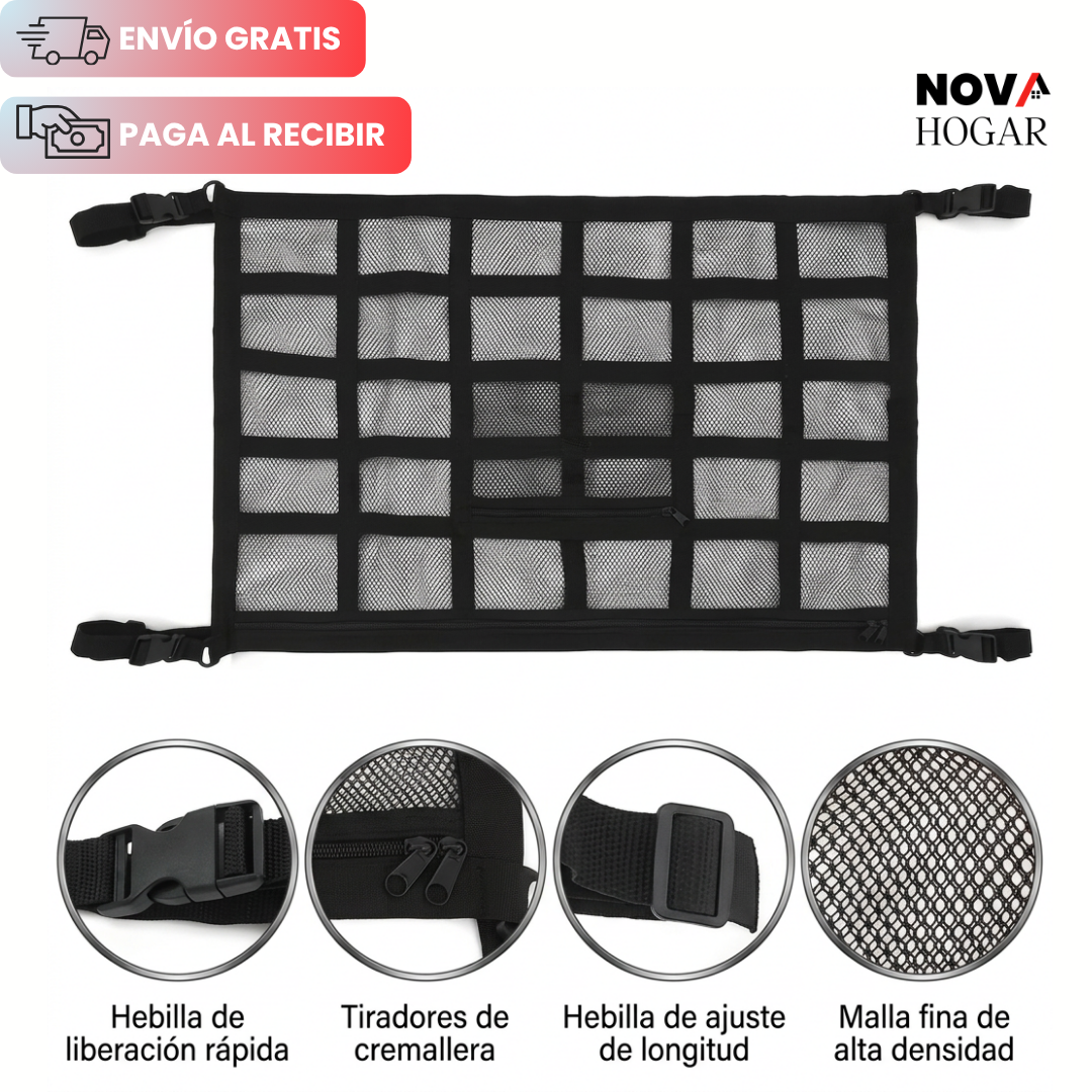 SpaceNet™ Red Organizadora de Techo para Auto