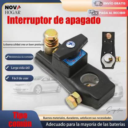 VoltSwitch™ Interruptor Desconector de Batería para Carros