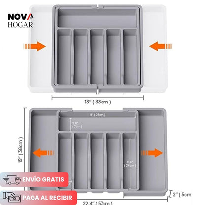 FlexiNeat™ Organizador de Cubiertos Expandible