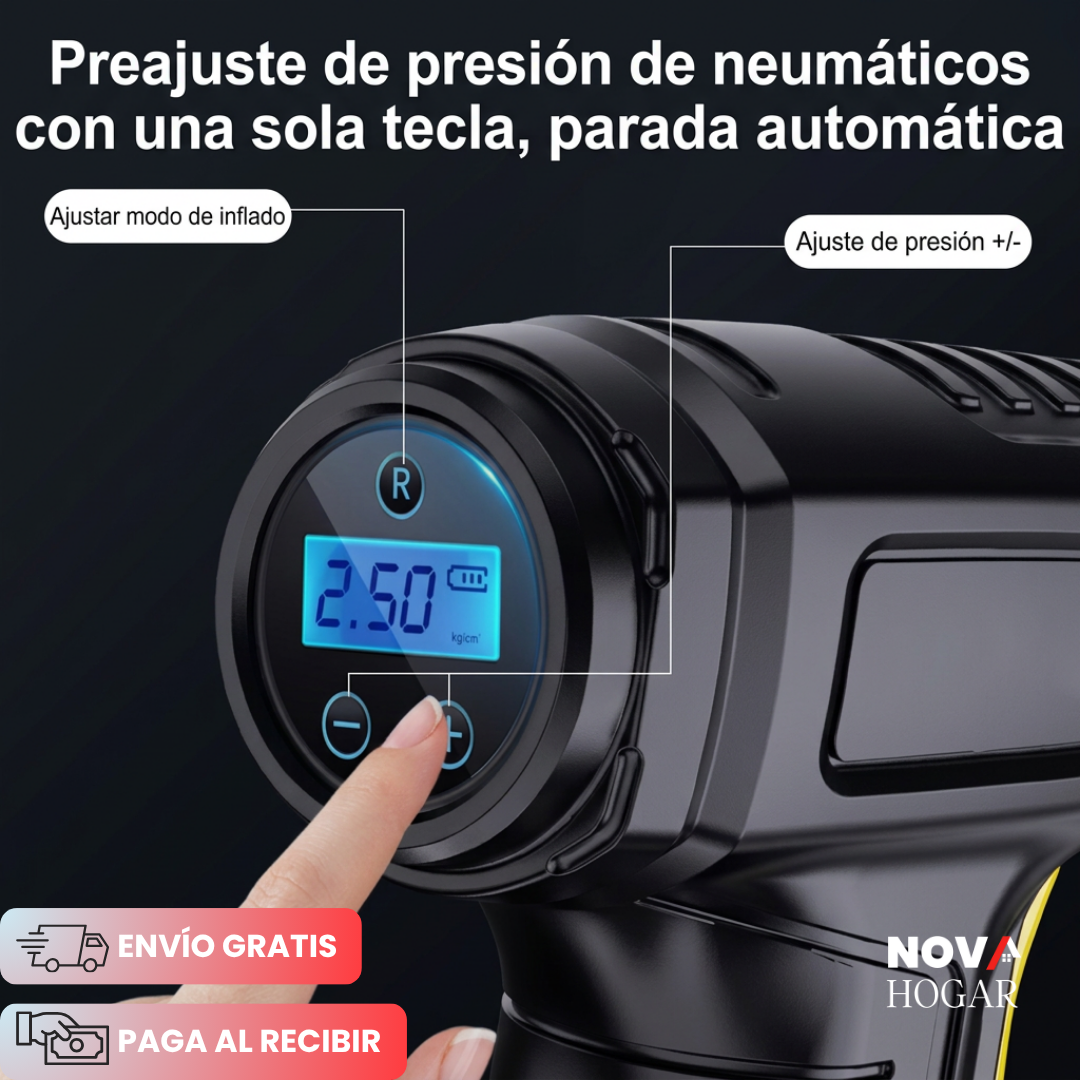 SmartPressure™ Compresor Digital Portátil De Neumáticos.