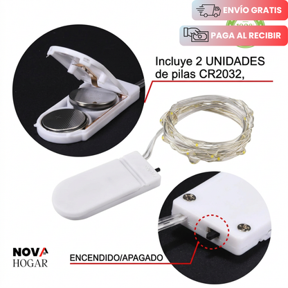 2x1 BloomLight™ Apliques Con Iluminación Floral Suave