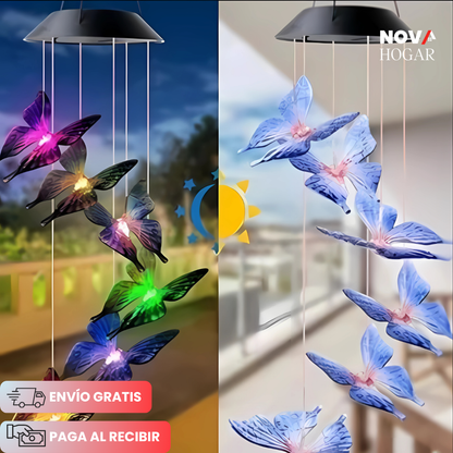 LumiFlutter™ Campanillas de Mariposas con Energía Solar