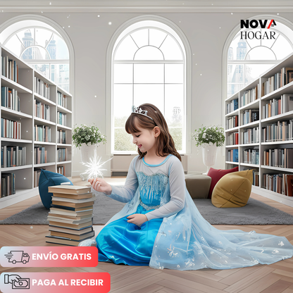 PrincessCollection™ Vestido de Princesa Elsa para Niña