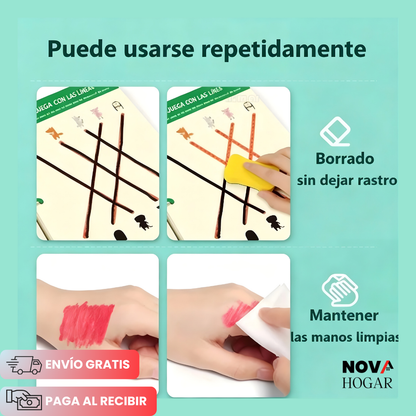 KinderFlow™ Cuaderno De Trazos Mágicos Educativo