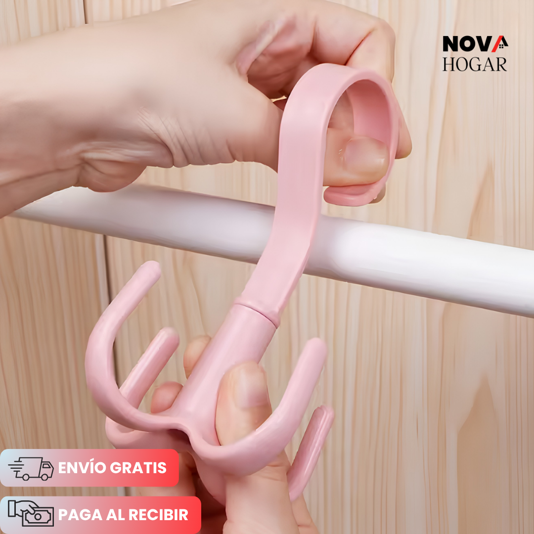 StyleHook™ Set x10 Gancho Giratorio Para Armario