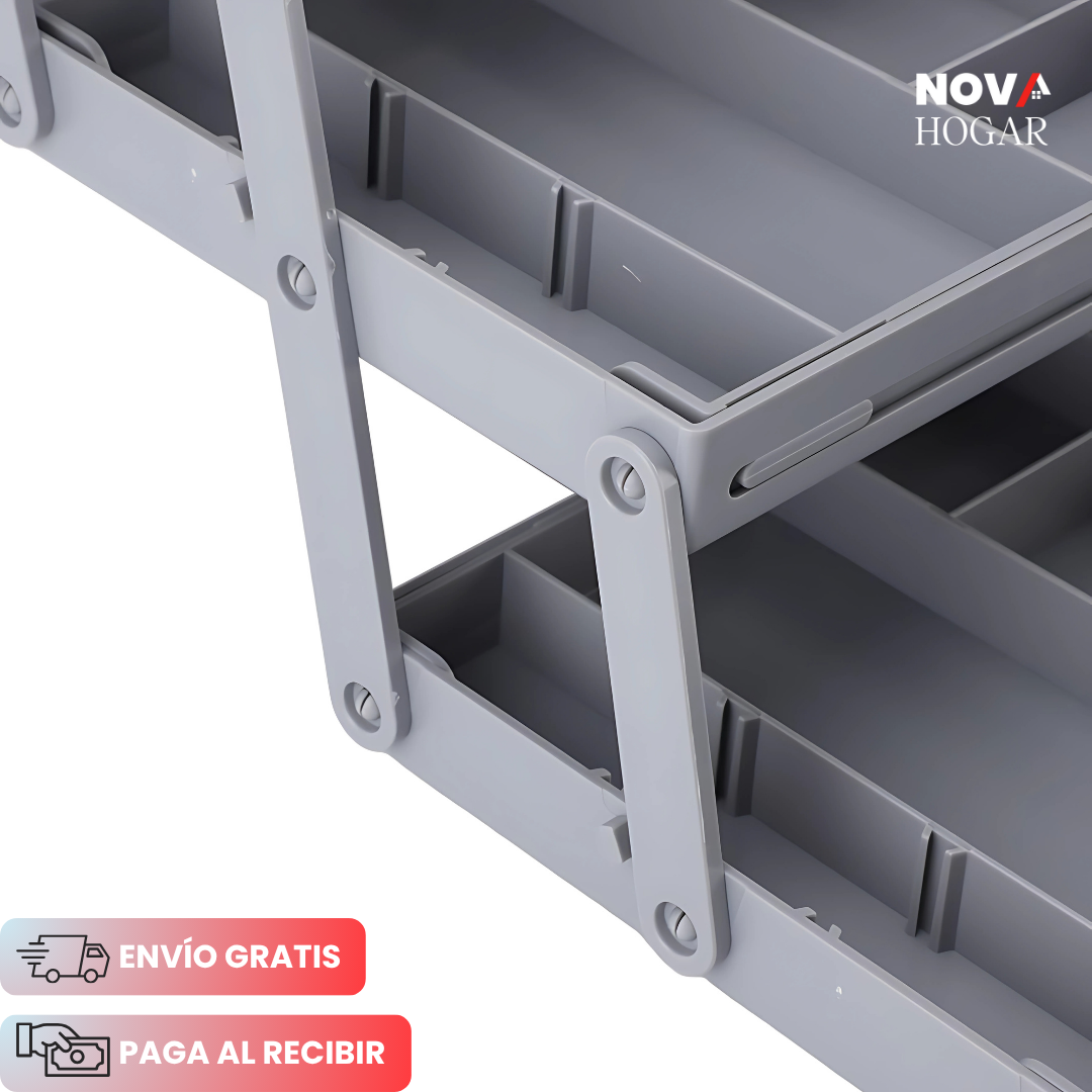 SlideBin™ Organizador de 3 Niveles Ajustable