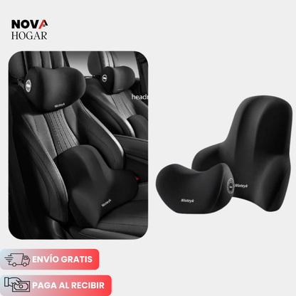 BackRelief™ Cojines Ergonómicos Cuello y Lumbar para Auto