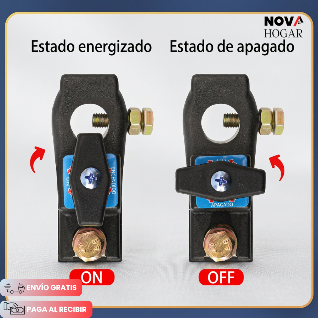 VoltSwitch™ Interruptor Desconector de Batería para Carros