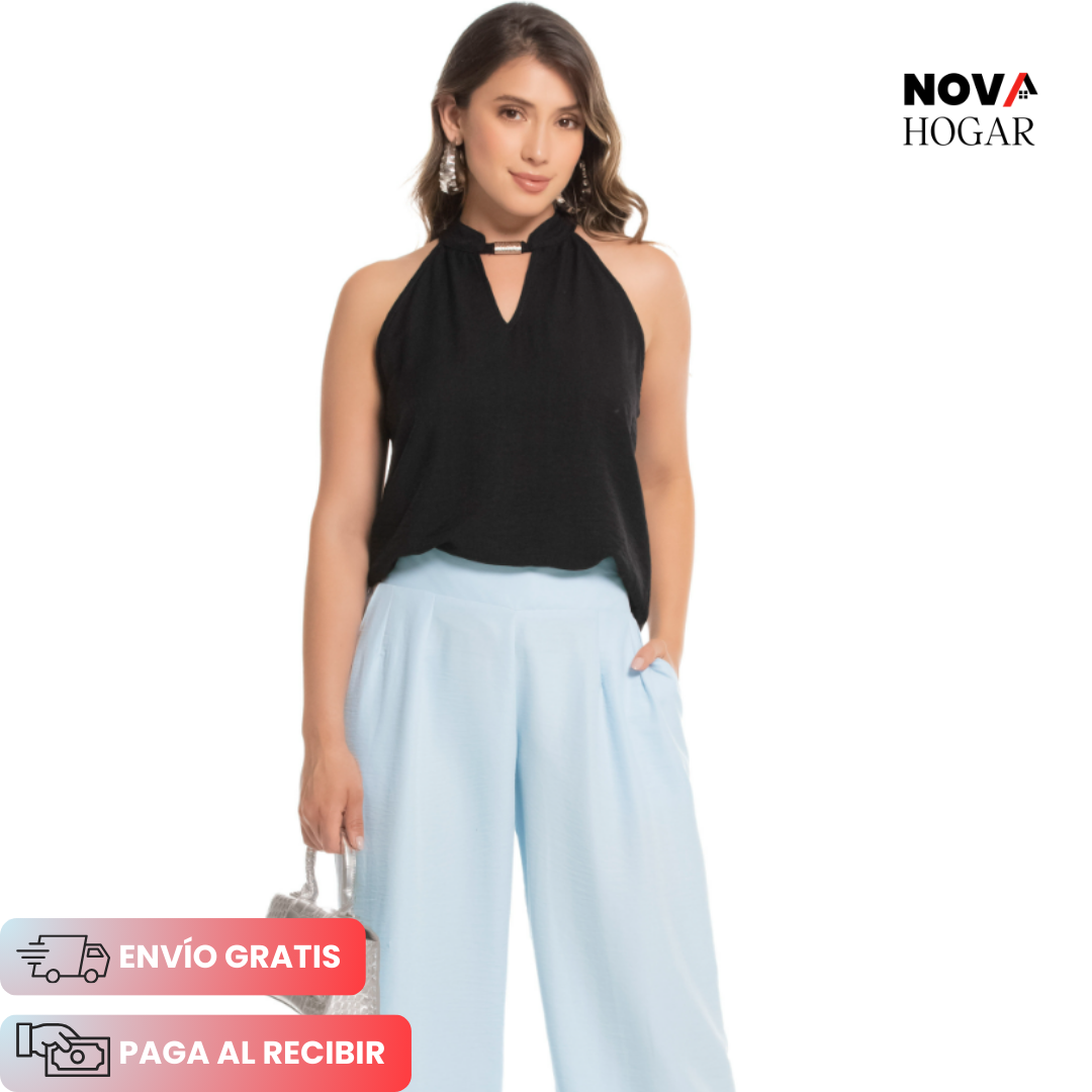 ChicBreeze™ Blusa Elegante y Fresca de Rayón