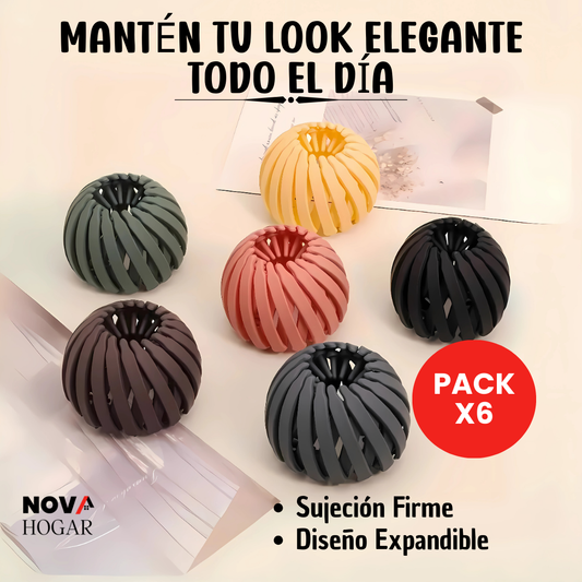 Pack x6 QuickClip™ Pinzas Expandibles para Cabello