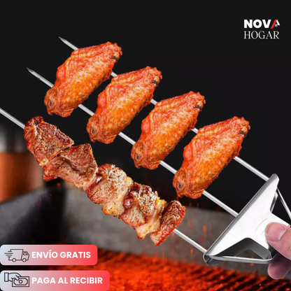 2x1 GrillTamer™ Tenedor de Acero Inoxidable para BBQ