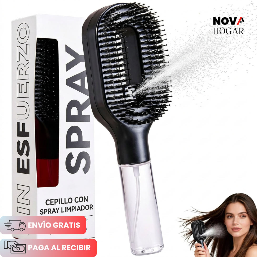 MistGlide™ Cepillo Antienredos Con Spray Hidratante