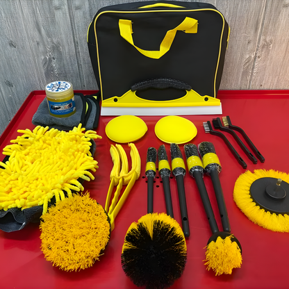 DetailerCar™ Kit de Limpieza Profesional 22 Piezas